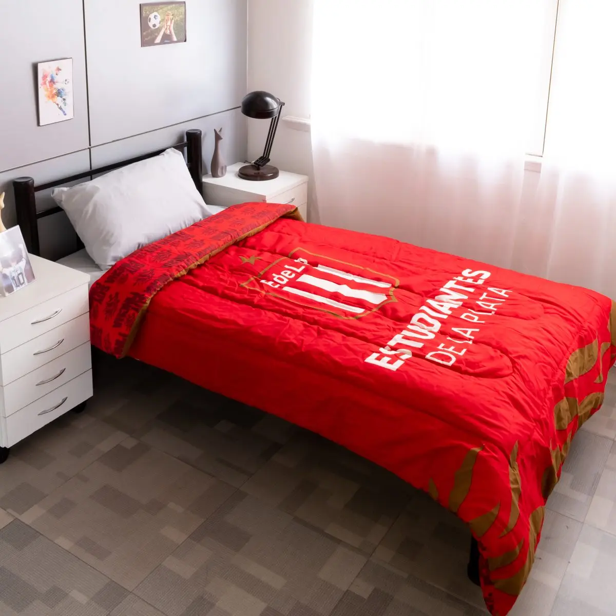 Acolchado Twin Size 160X240Cm Estudiantes - Imagen 1