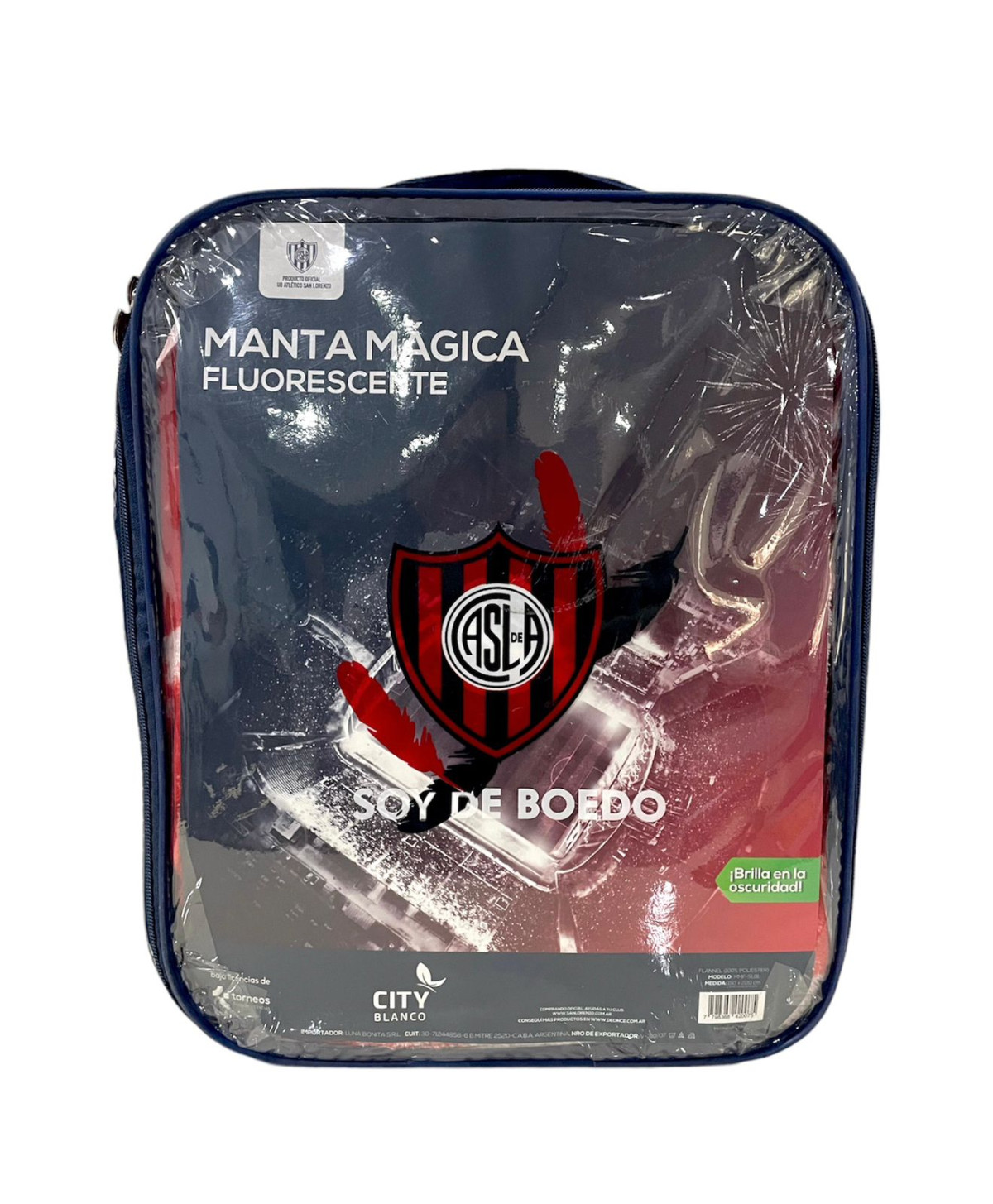 Frazada Luminosa San Lorenzo 1 Plaza Y Media - Imagen 6