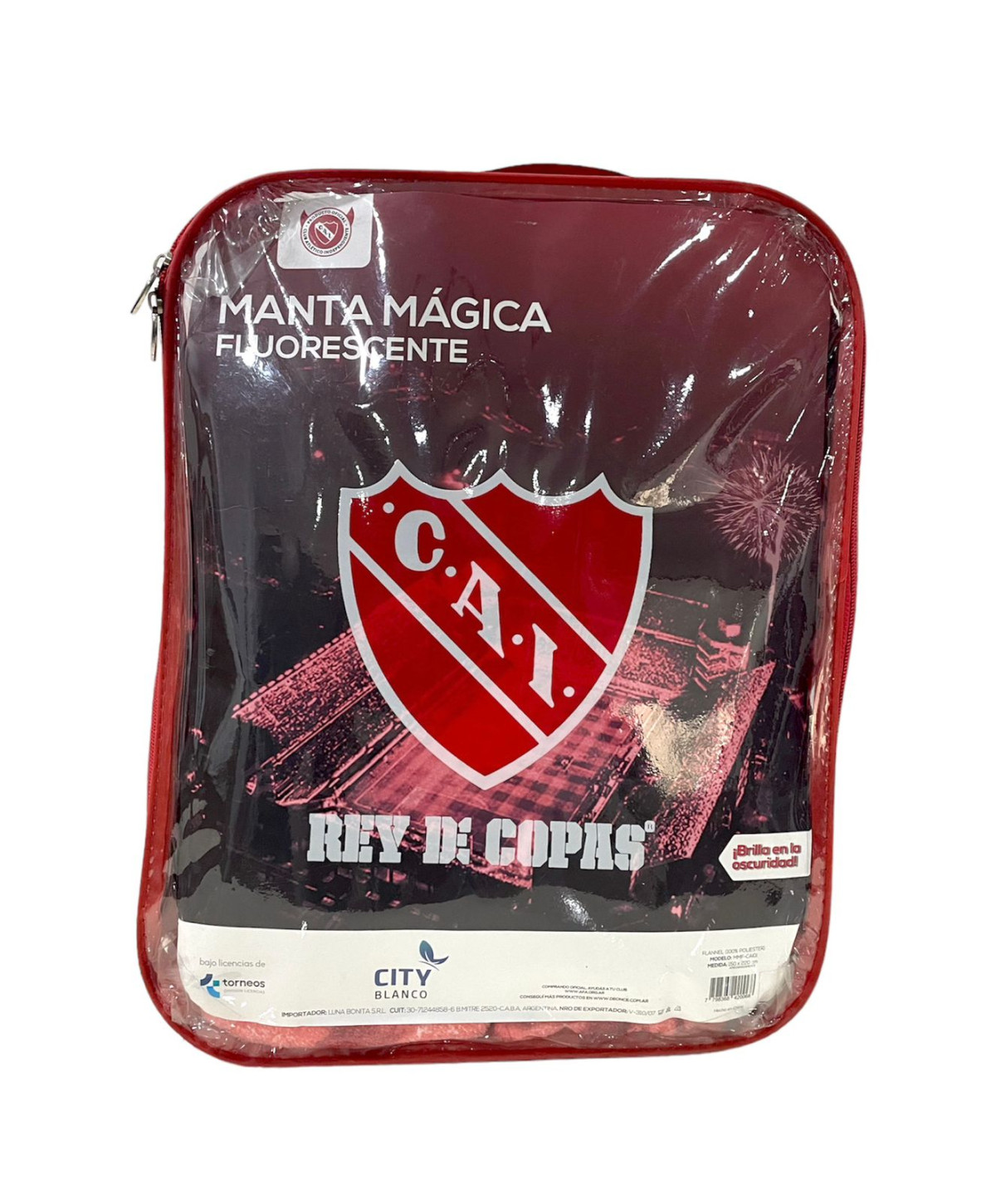 Frazada Luminosa Independiente 1 Plaza Y Media - Imagen 8