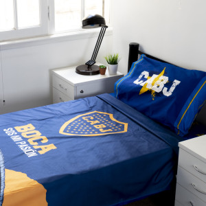 Colcha Twin Size 160X240Cm Boca Juniors