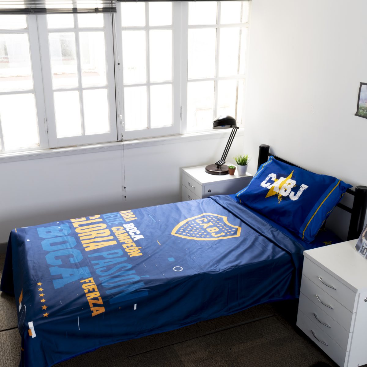 Colcha Twin Size 160X240Cm Boca Juniors - Imagen 1