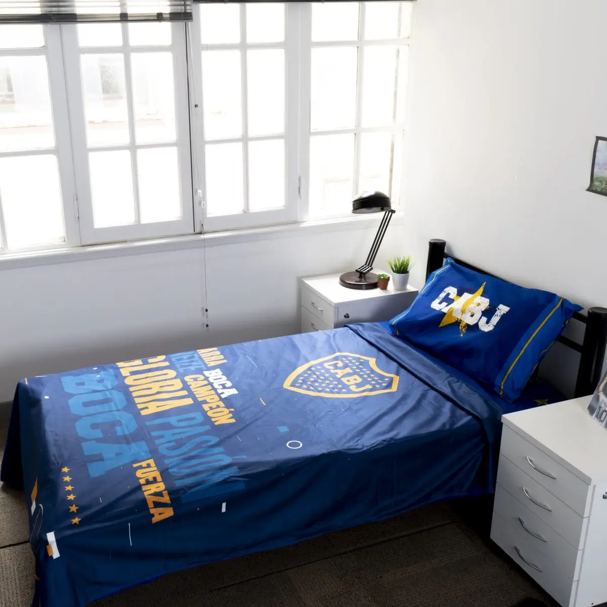 Colcha Twin Size 160X240Cm Boca Juniors - Imagen 1