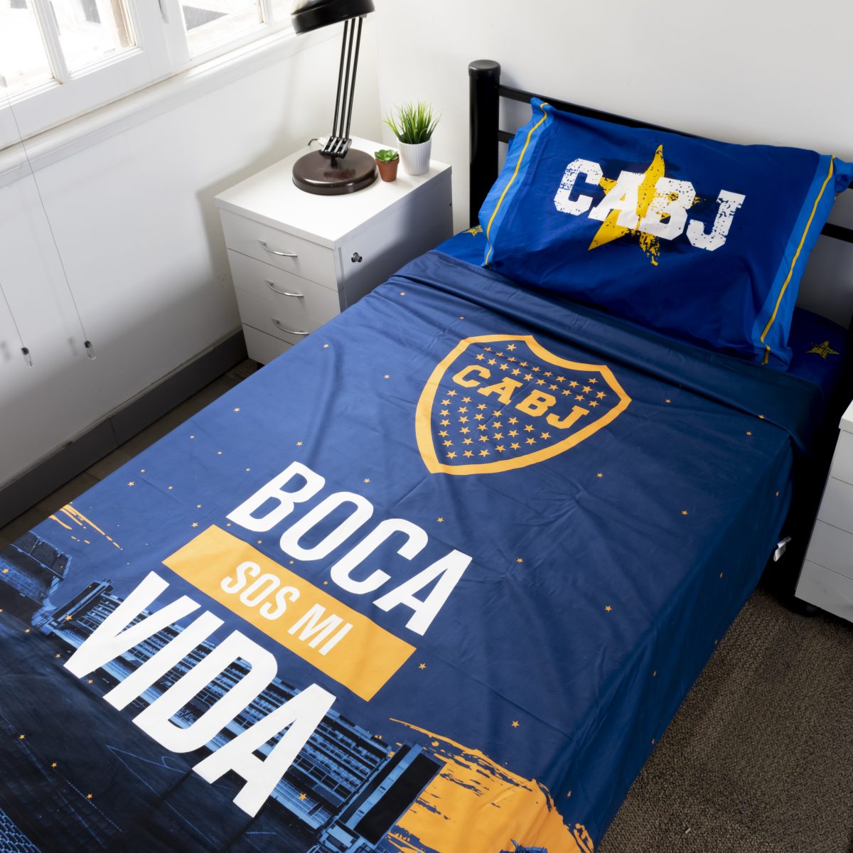 Colcha Twin Size 160X240Cm Boca Juniors - Imagen 2