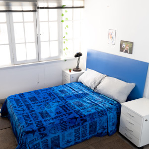 Frazada Flannel Boca Juniors 2 Plazas Y Media 220X240Cm