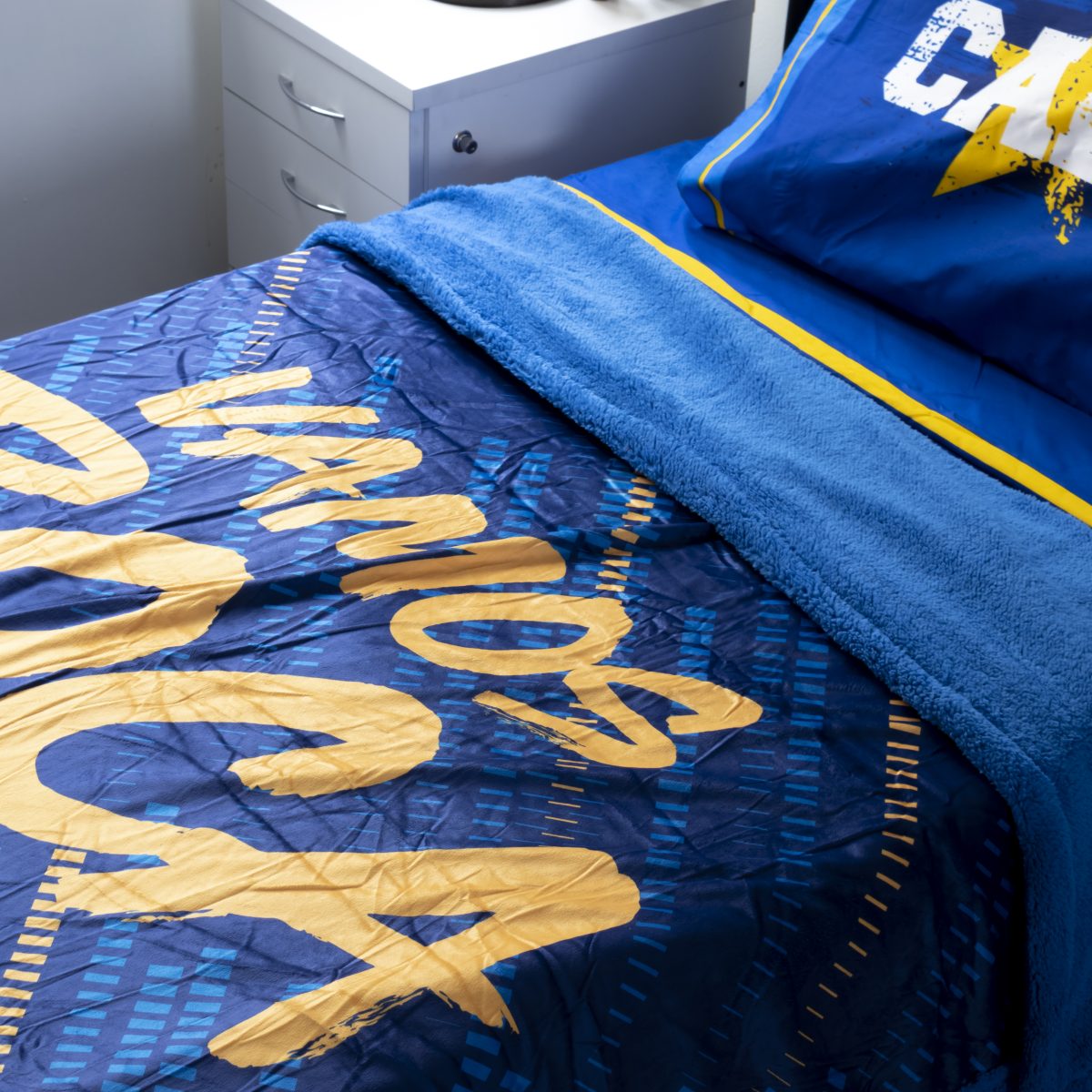 Frazada Con Corderito Boca Juniors 1 Plaza Y Media - Imagen 2