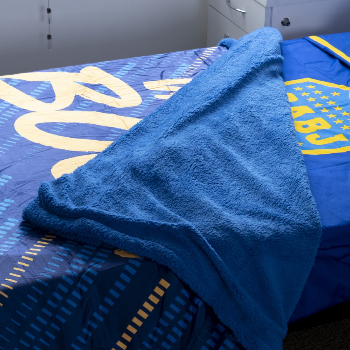 Frazada Con Corderito Boca Juniors 1 Plaza Y Media - Imagen 4