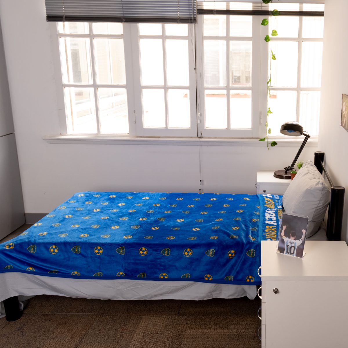 Frazada Flannel Boca Juniors Twin Size 160X240Cm Con Funda - Imagen 4