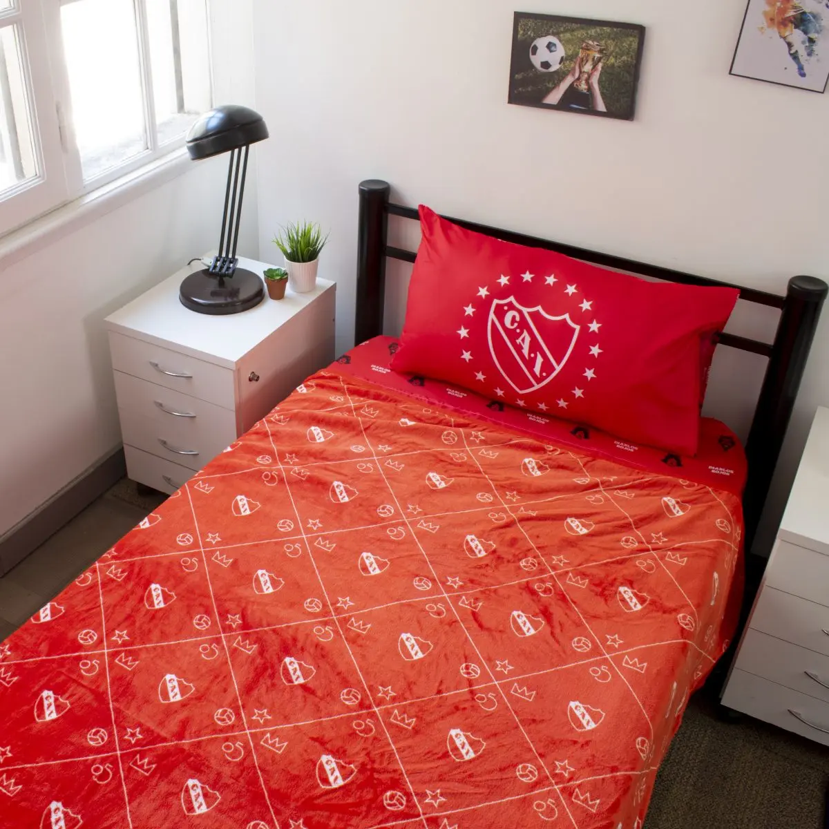 Frazada Flannel Independiente Twin Size 160X240Cm Con Funda - Imagen 2