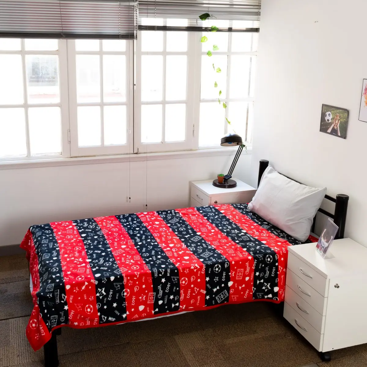 Frazada Flannel Newell'S Twin Size 160X240Cm Con Funda - Imagen 1