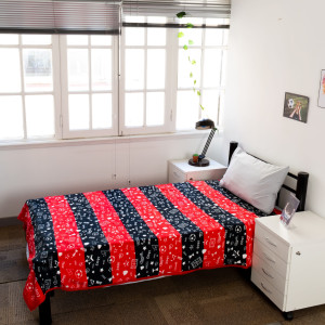 Frazada Flannel Newell'S Twin Size 160X240Cm Con Funda