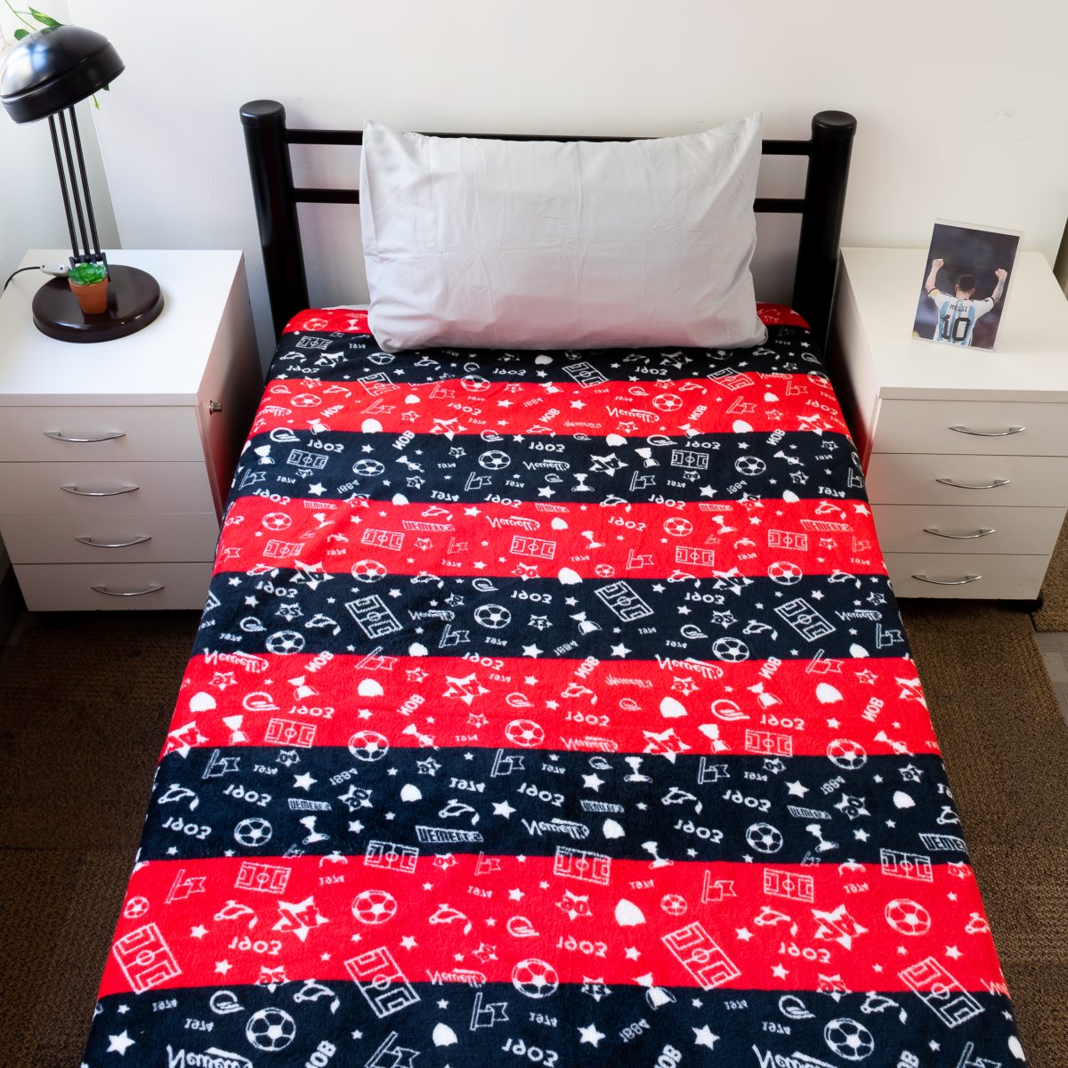 Frazada Flannel Newell'S Twin Size 160X240Cm Con Funda - Imagen 4