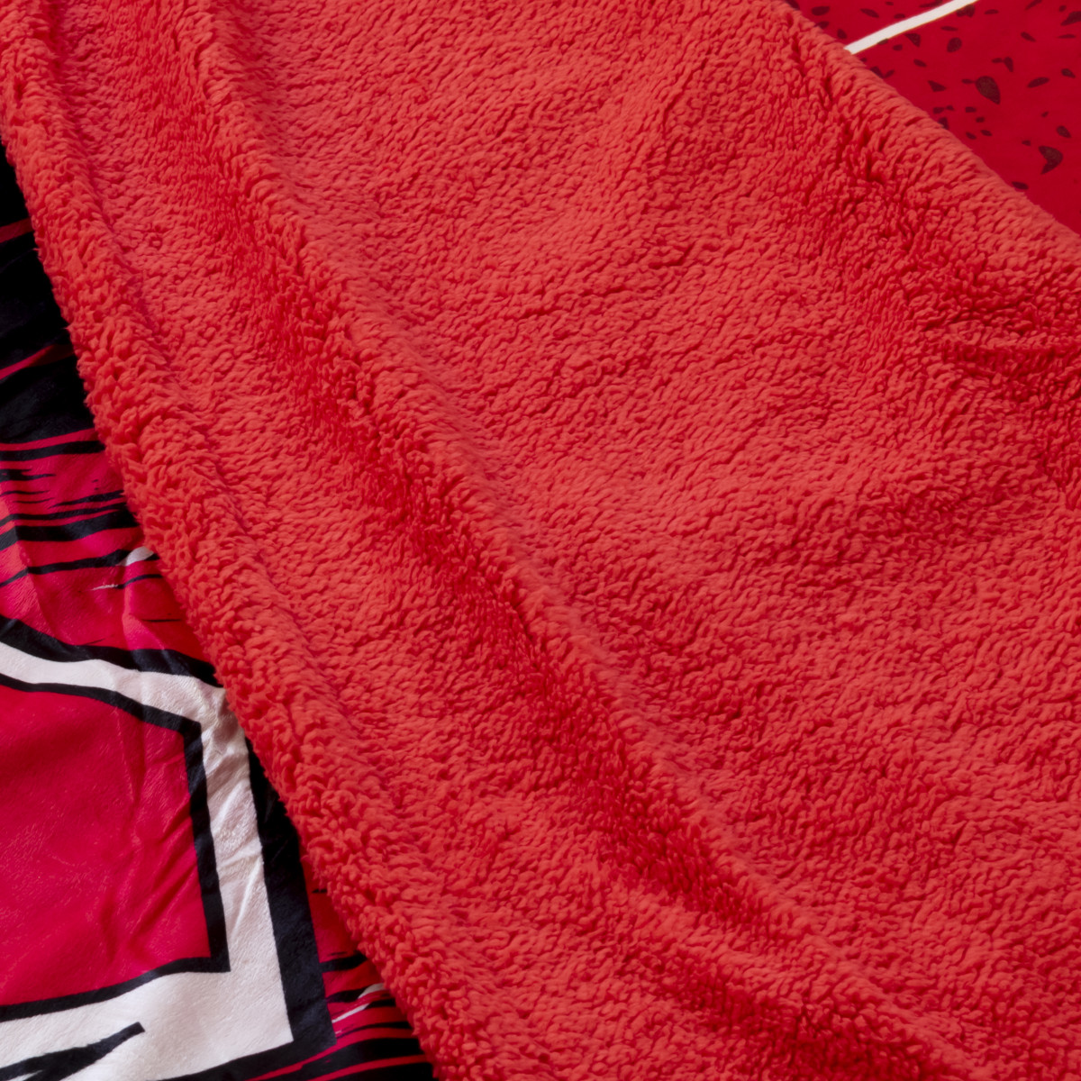 Frazada Con Corderito River Plate 1 Plaza Y Media - Imagen 4