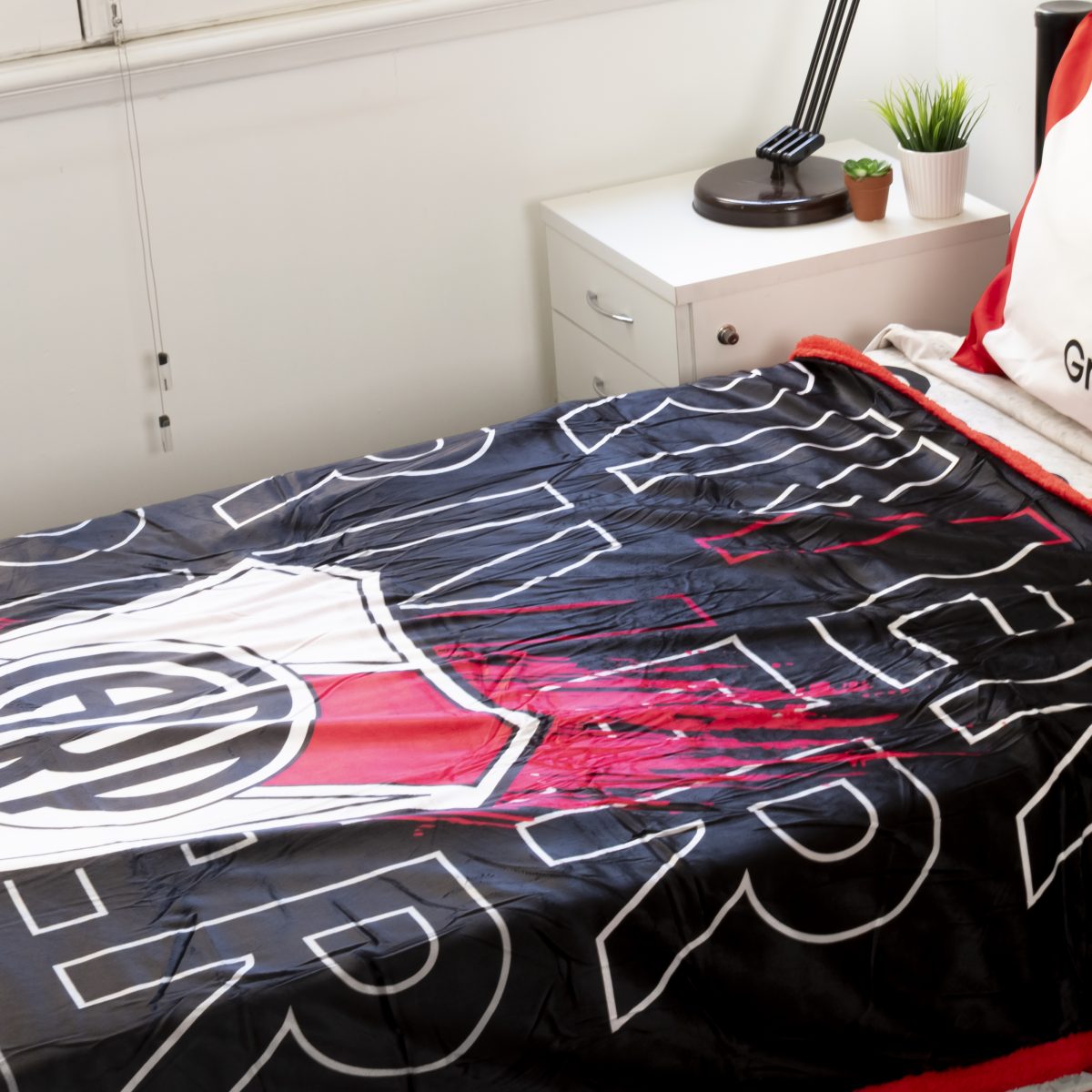 Frazada Con Corderito River Plate 1 Plaza Y Media - Imagen 5