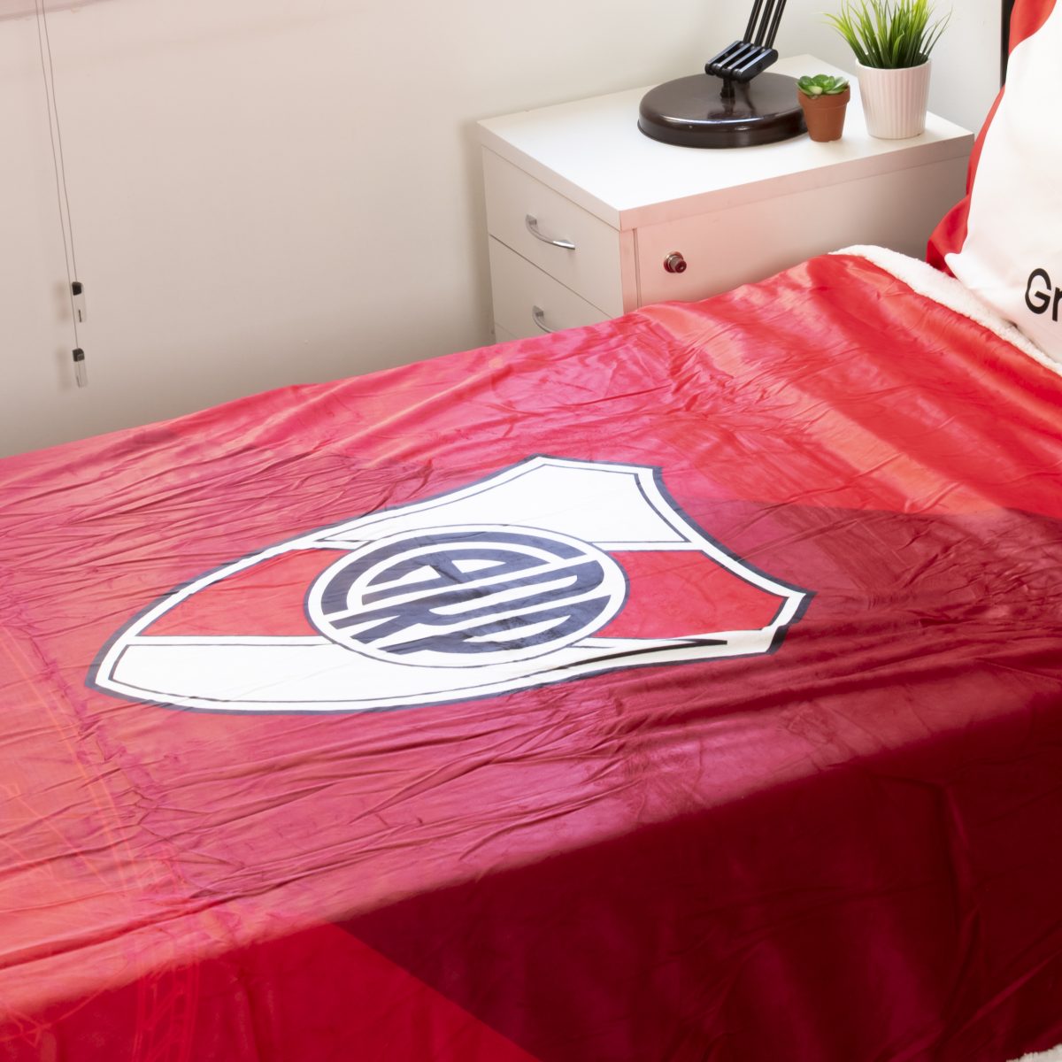 Frazada Con Corderito River Plate 1 Plaza Y Media - Imagen 6