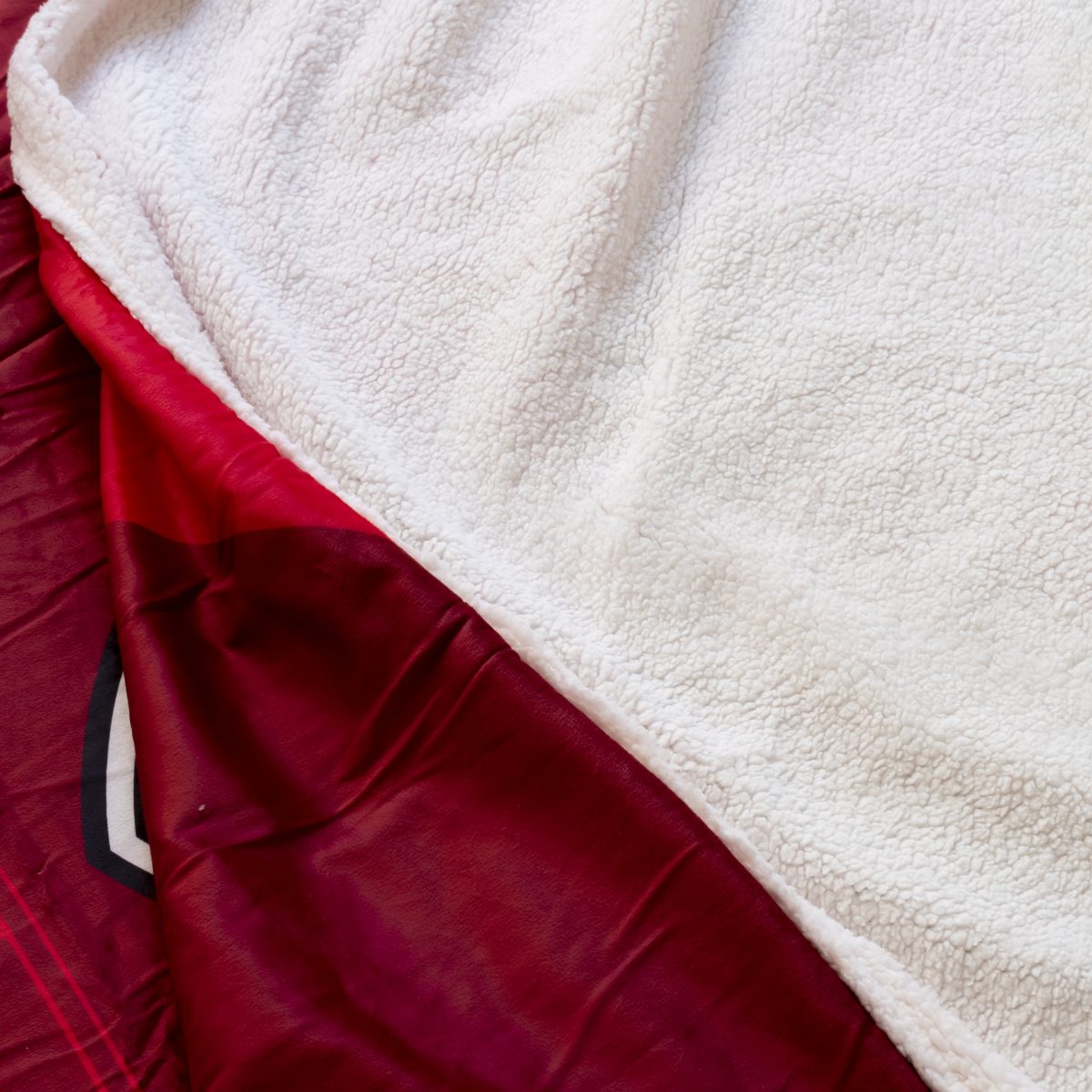 Frazada Con Corderito River Plate 1 Plaza Y Media - Imagen 4