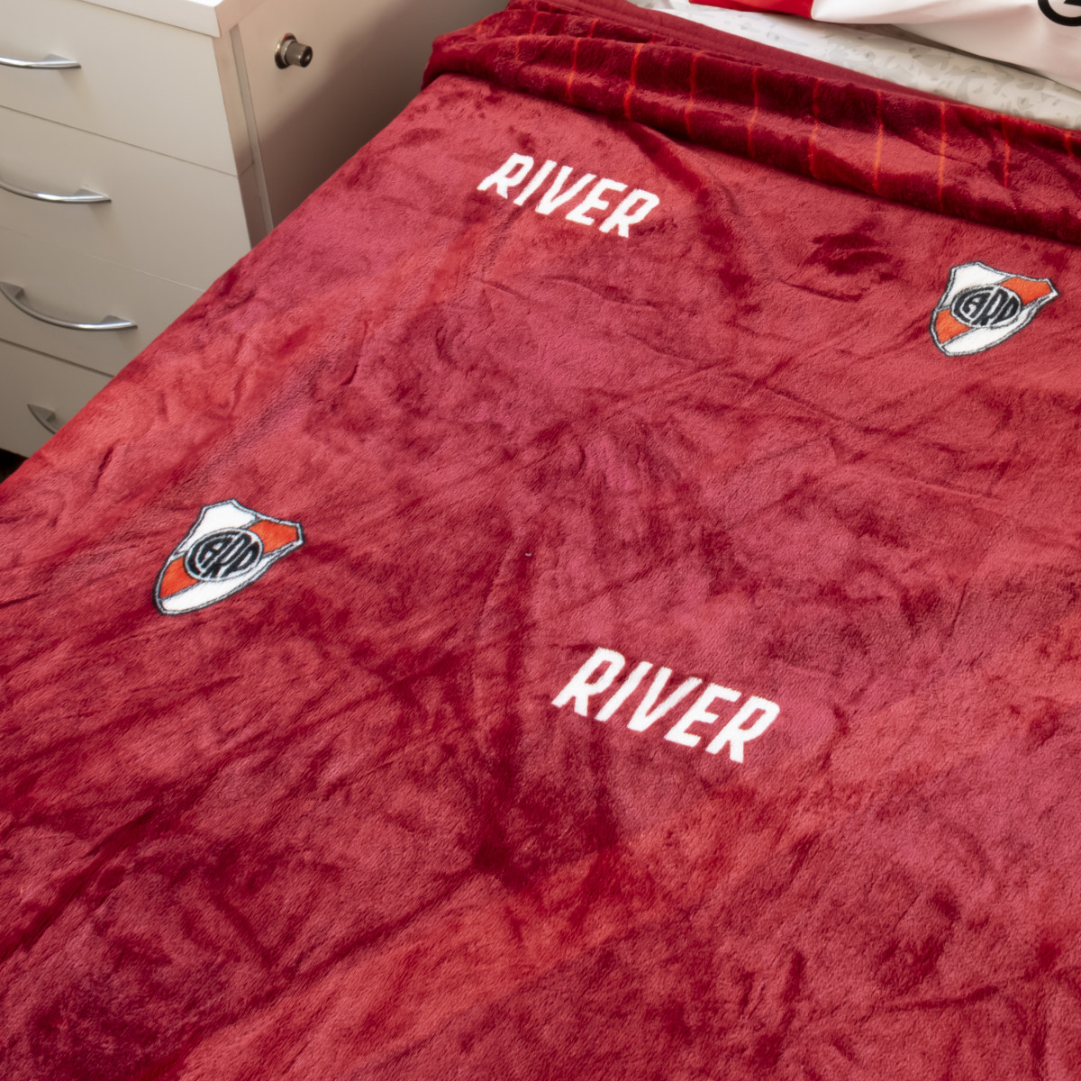 Frazada Flannel River Plate Twin Size 160X240Cm Con Funda - Imagen 2