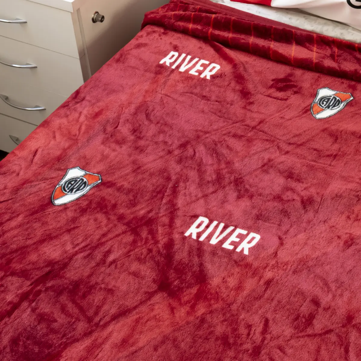 Frazada Flannel River Plate Twin Size 160X240Cm Con Funda - Imagen 2