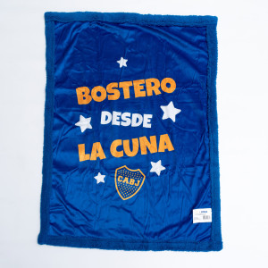 Frazada Cuna Con Corderito Boca Juniors  70X100Cm