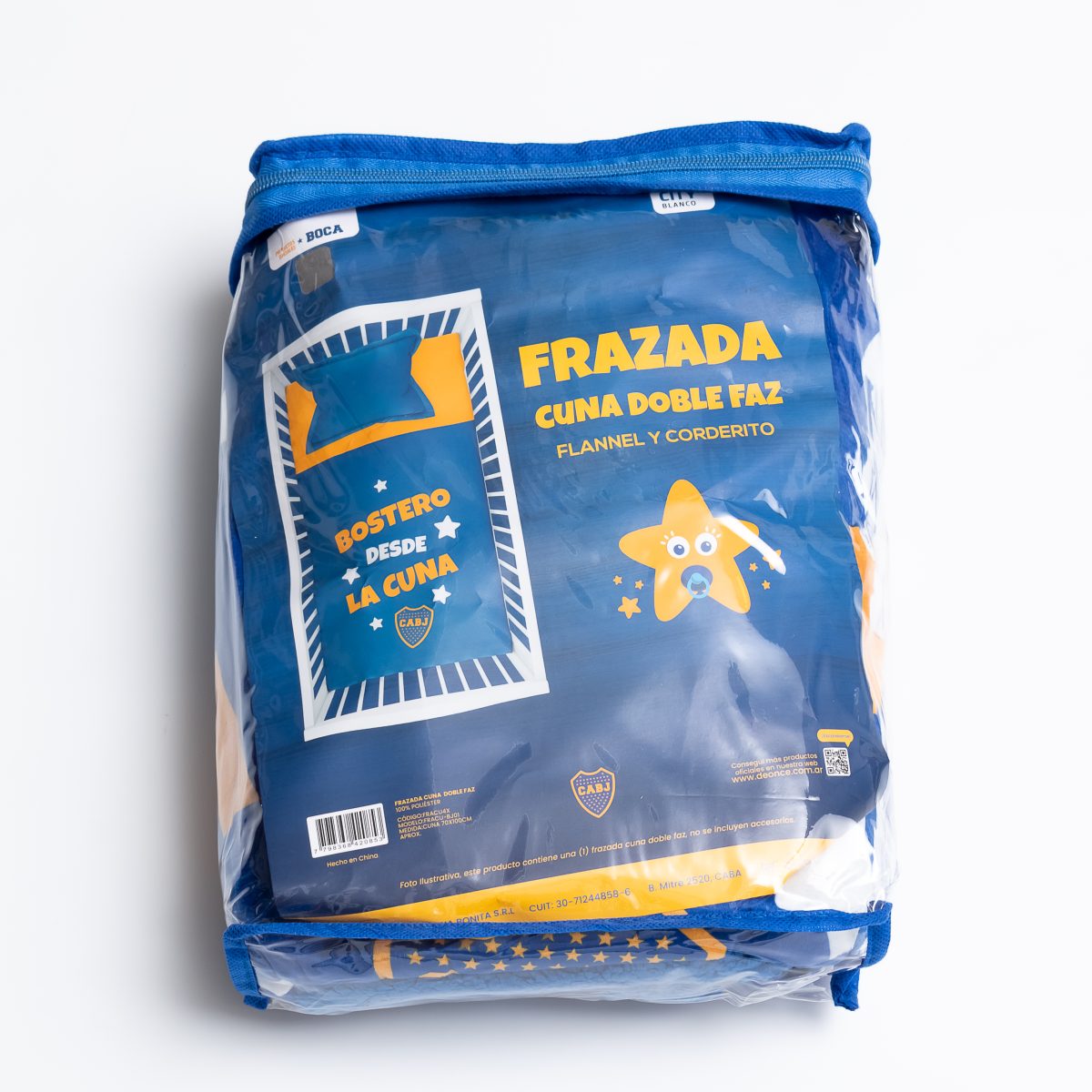 Frazada Cuna Con Corderito Boca Juniors  70X100Cm - Imagen 3