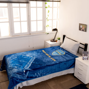 Frazada Luminosa Boca Juniors 1 Plaza Y Media