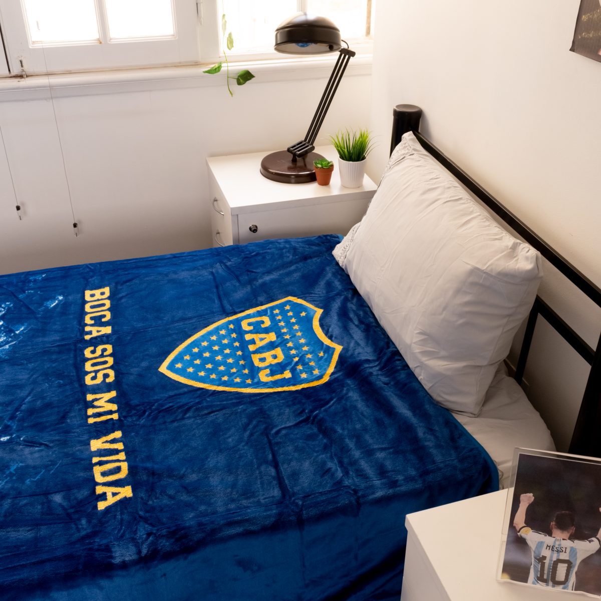 Frazada Luminosa Boca Juniors 1 Plaza Y Media - Imagen 5