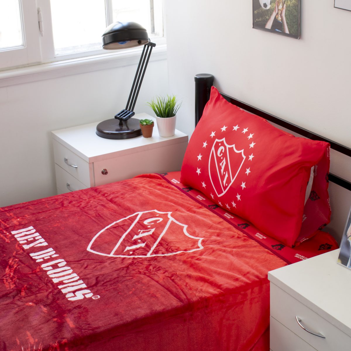 Frazada Luminosa Independiente 1 Plaza Y Media - Imagen 2