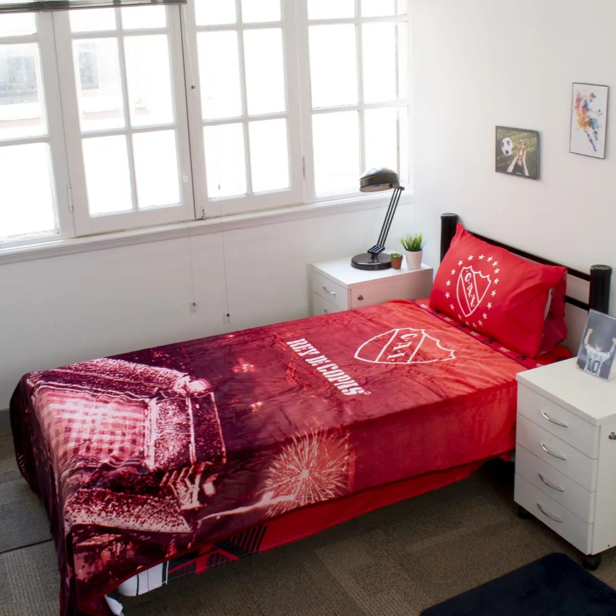 Frazada Luminosa Independiente 1 Plaza Y Media - Imagen 1