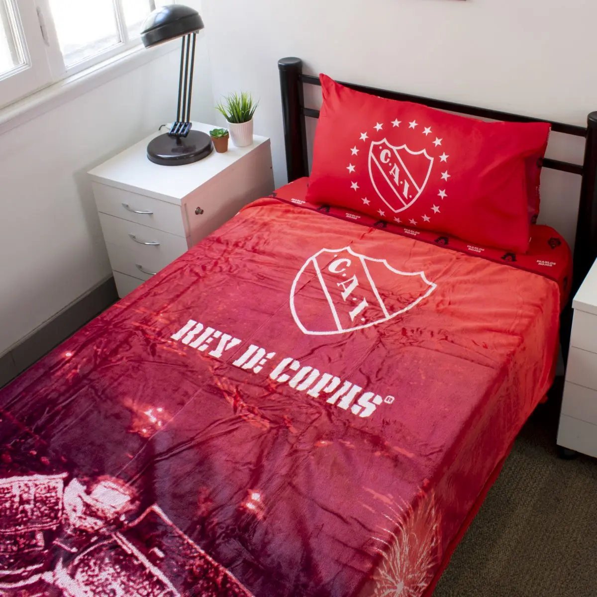 Frazada Luminosa Independiente 1 Plaza Y Media - Imagen 4