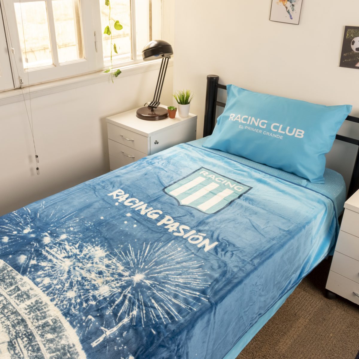 Frazada Luminosa Racing 1 Plaza Y Media - Imagen 6