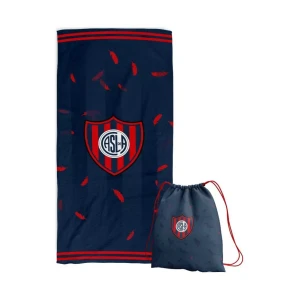 Toallon De Microfibra Estampado Con Mochila San Lorenzo