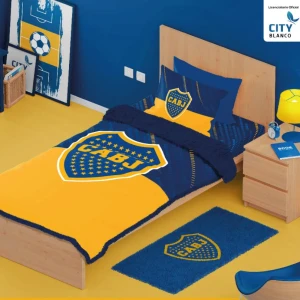 Frazada Con Corderito Boca Juniors 1 Plaza Y Media