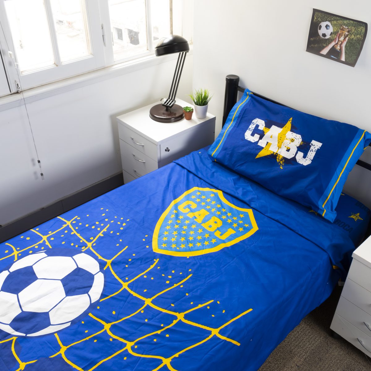 Juego De Sabana Boca Juniors 1 Plaza Y Media - Imagen 4