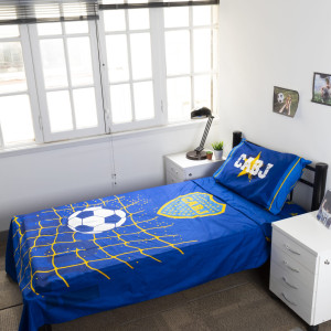 Juego De Sabana Boca Juniors 1 Plaza Y Media