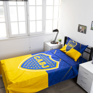 Juego De Sabana Boca Juniors 1 Plaza Y Media