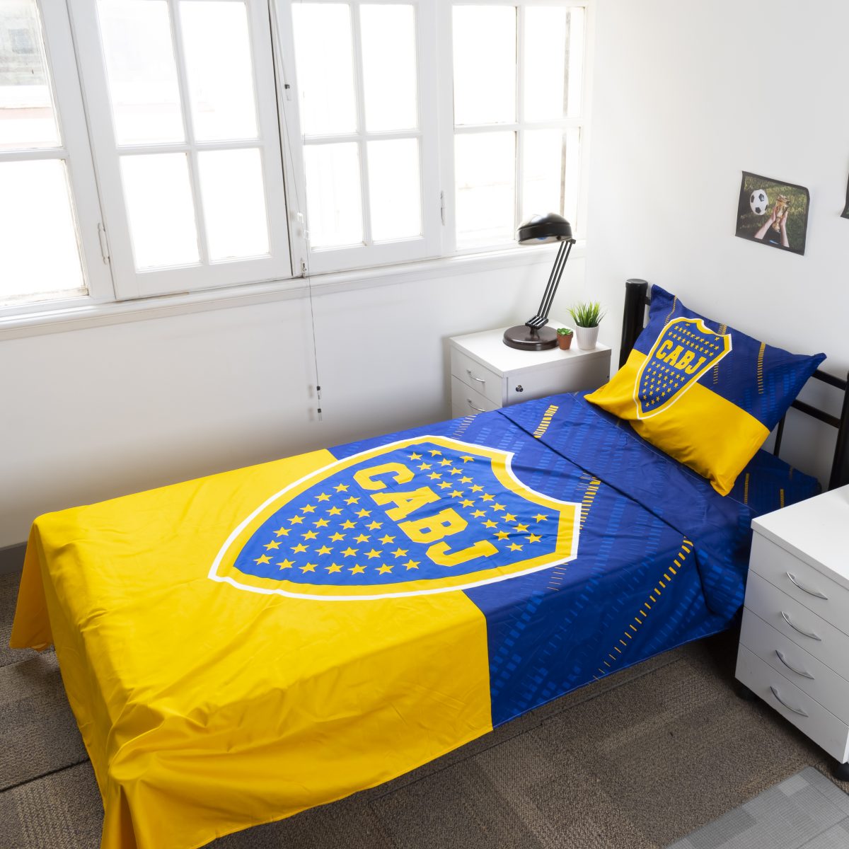 Juego De Sabana Boca Juniors 1 Plaza Y Media - Imagen 4