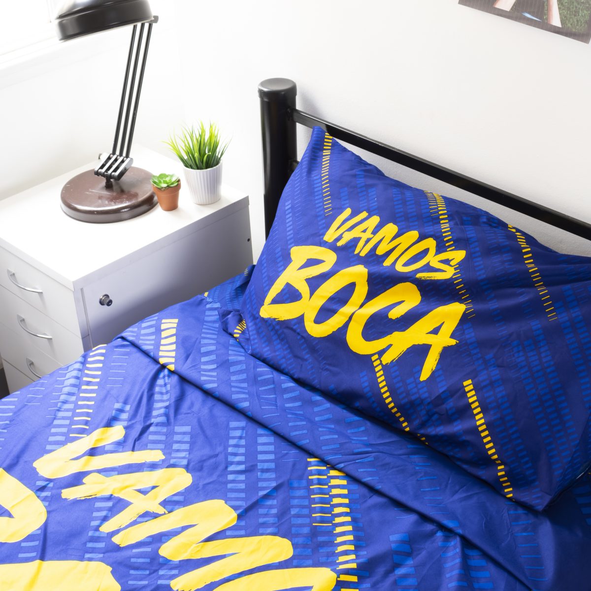 Juego De Sabana Boca Juniors 1 Plaza Y Media - Imagen 3