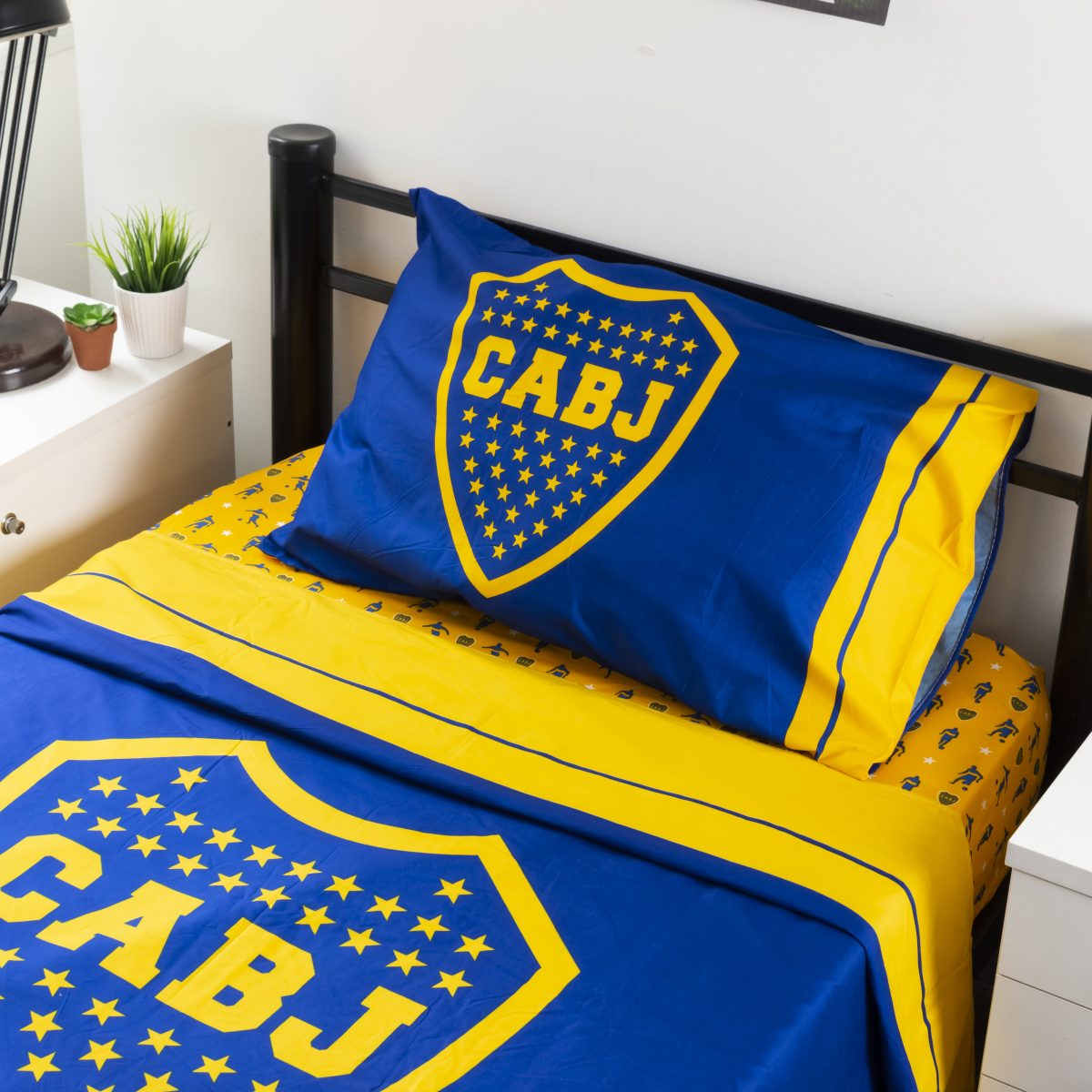 Juego De Sabana Boca Juniors 1 Plaza Y Media - Imagen 5