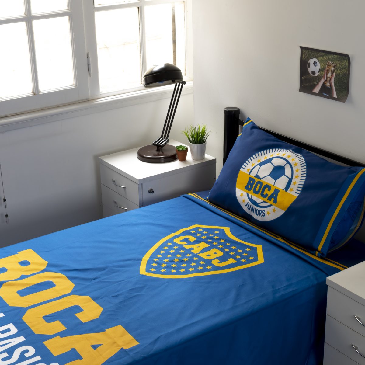 Juego De Sabana Boca Juniors 1 Plaza Y Media - Imagen 5