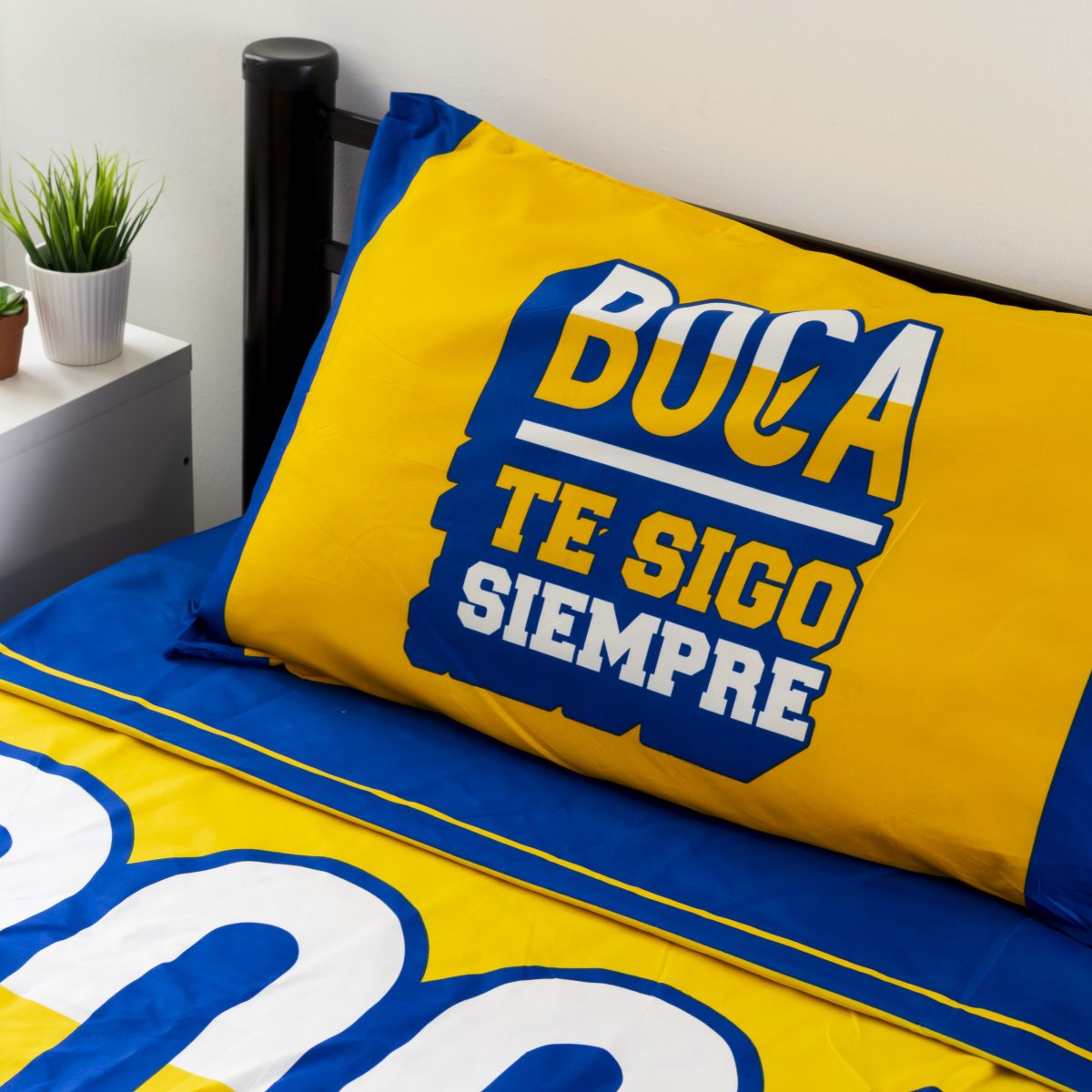 Juego De Sabana Boca Juniors 1 Plaza Y Media - Imagen 2