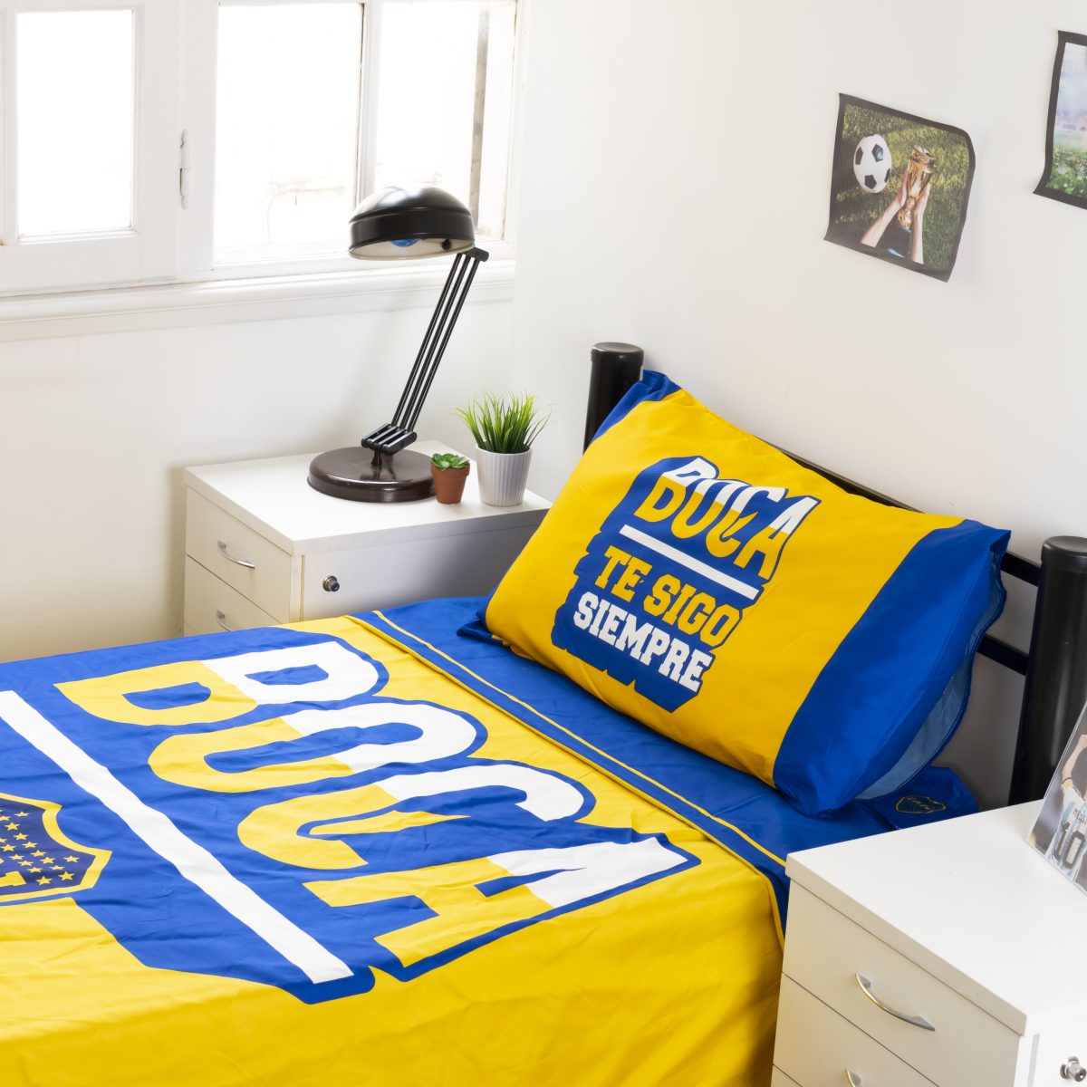 Juego De Sabana Boca Juniors 1 Plaza Y Media - Imagen 5