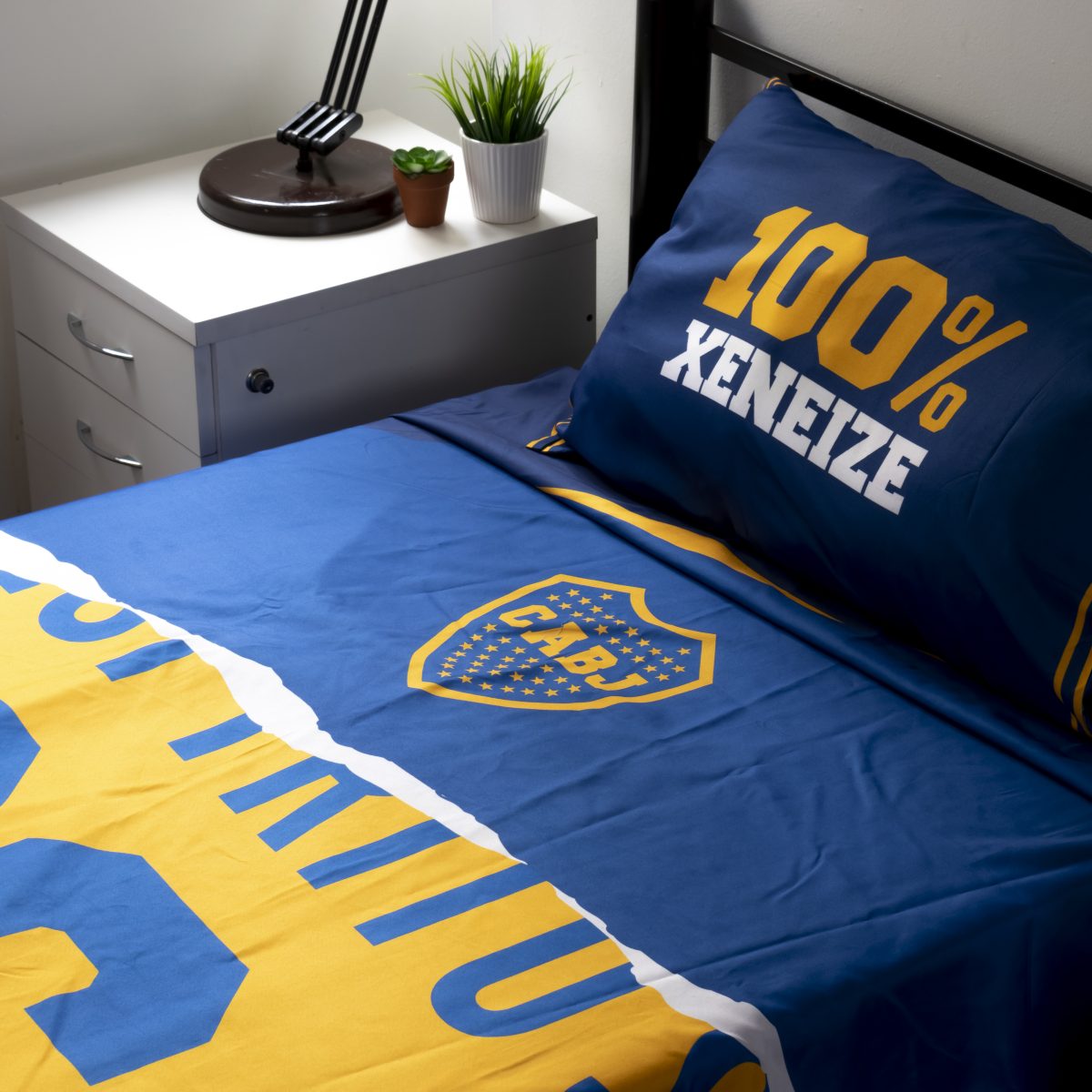 Juego De Sabana Boca Juniors 1 Plaza Y Media - Imagen 4