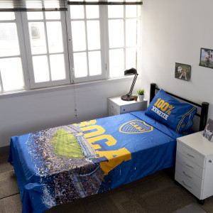 Juego De Sabana Boca Juniors 1 Plaza Y Media