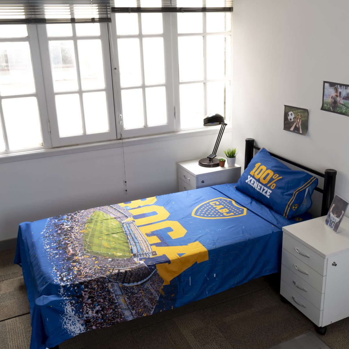 Juego De Sabana Boca Juniors 1 Plaza Y Media - Imagen 3