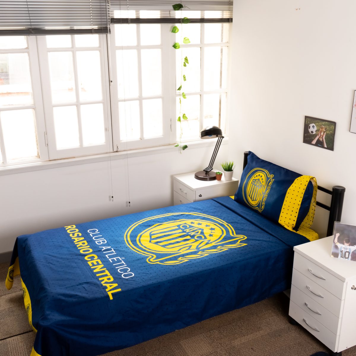 Juego De Sabana Rosario Central 1 Plaza Y Media - Imagen 1