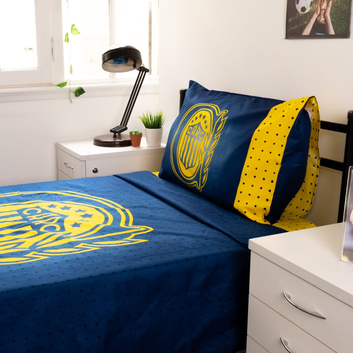 Juego De Sabana Rosario Central 1 Plaza Y Media - Imagen 3