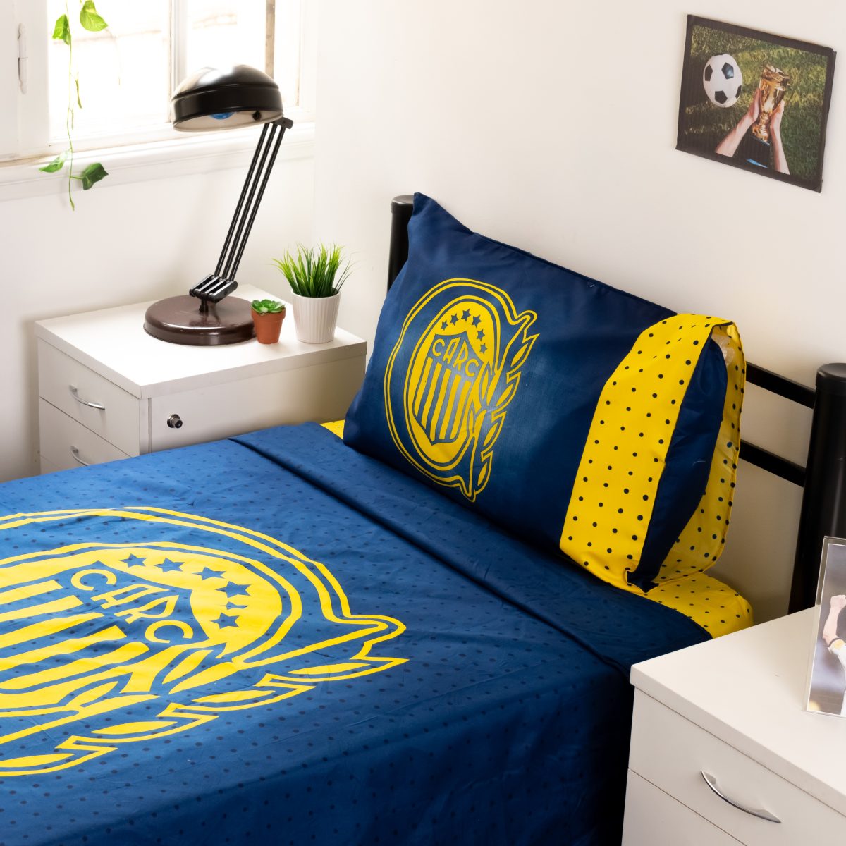 Juego De Sabana Rosario Central 1 Plaza Y Media - Imagen 6