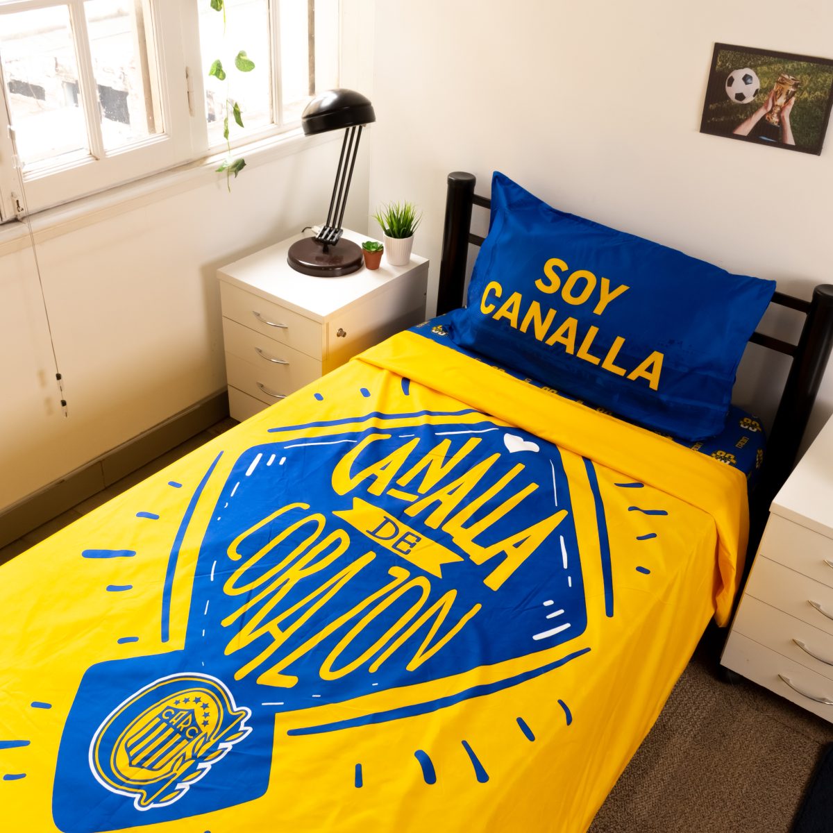 Juego De Sabana Rosario Central 1 Plaza Y Media - Imagen 6