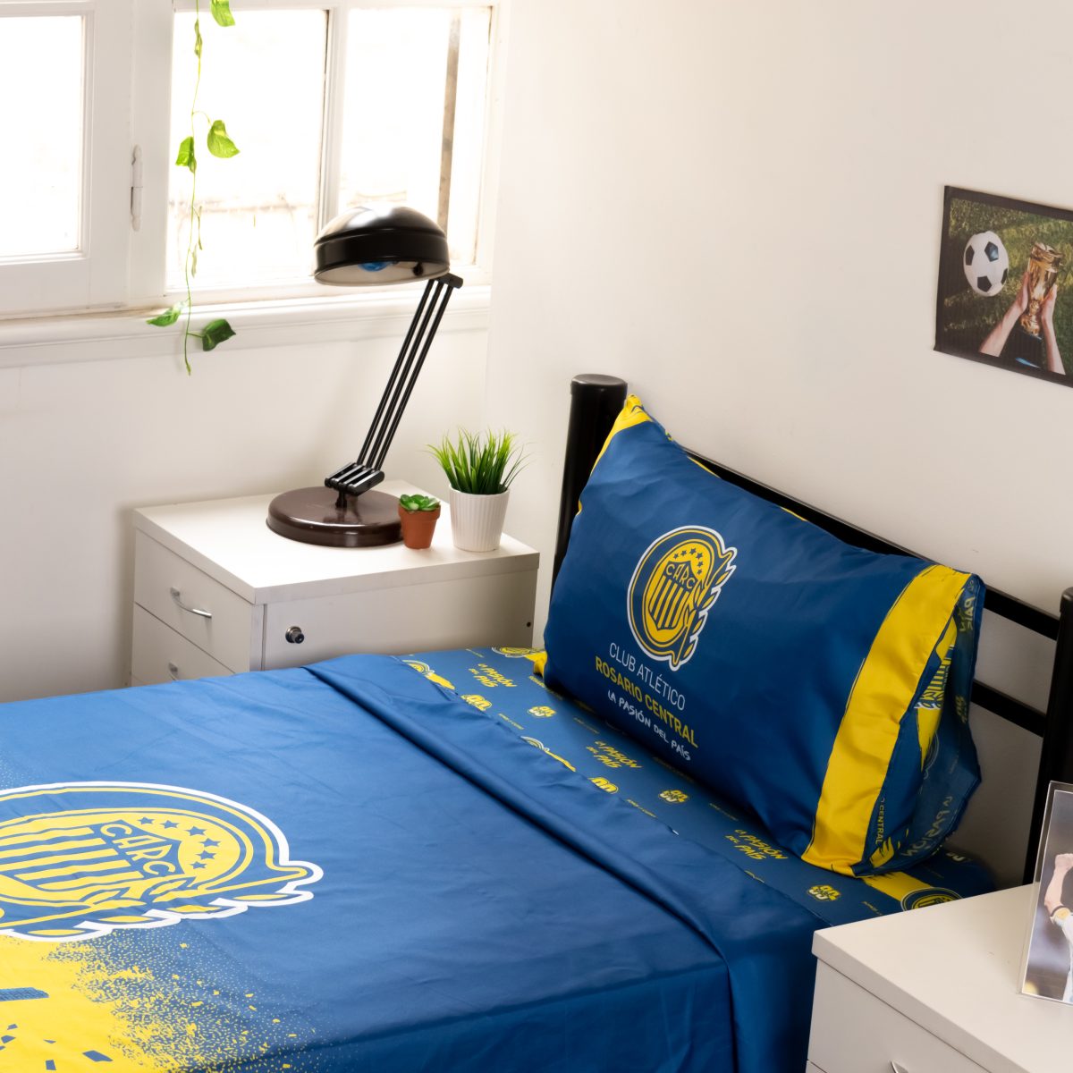 Juego De Sabana Rosario Central 1 Plaza Y Media - Imagen 5