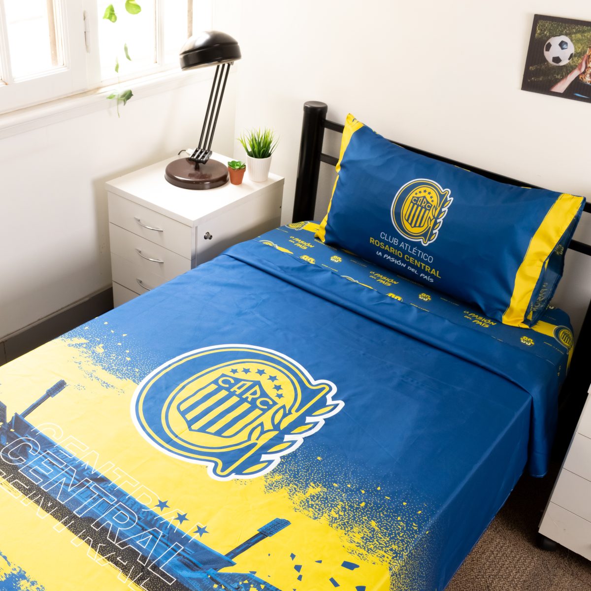 Juego De Sabana Rosario Central 1 Plaza Y Media - Imagen 6