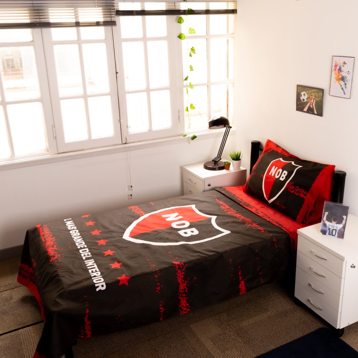 Juego De Sabana Newell'S 1 Plaza Y Media - Imagen 1